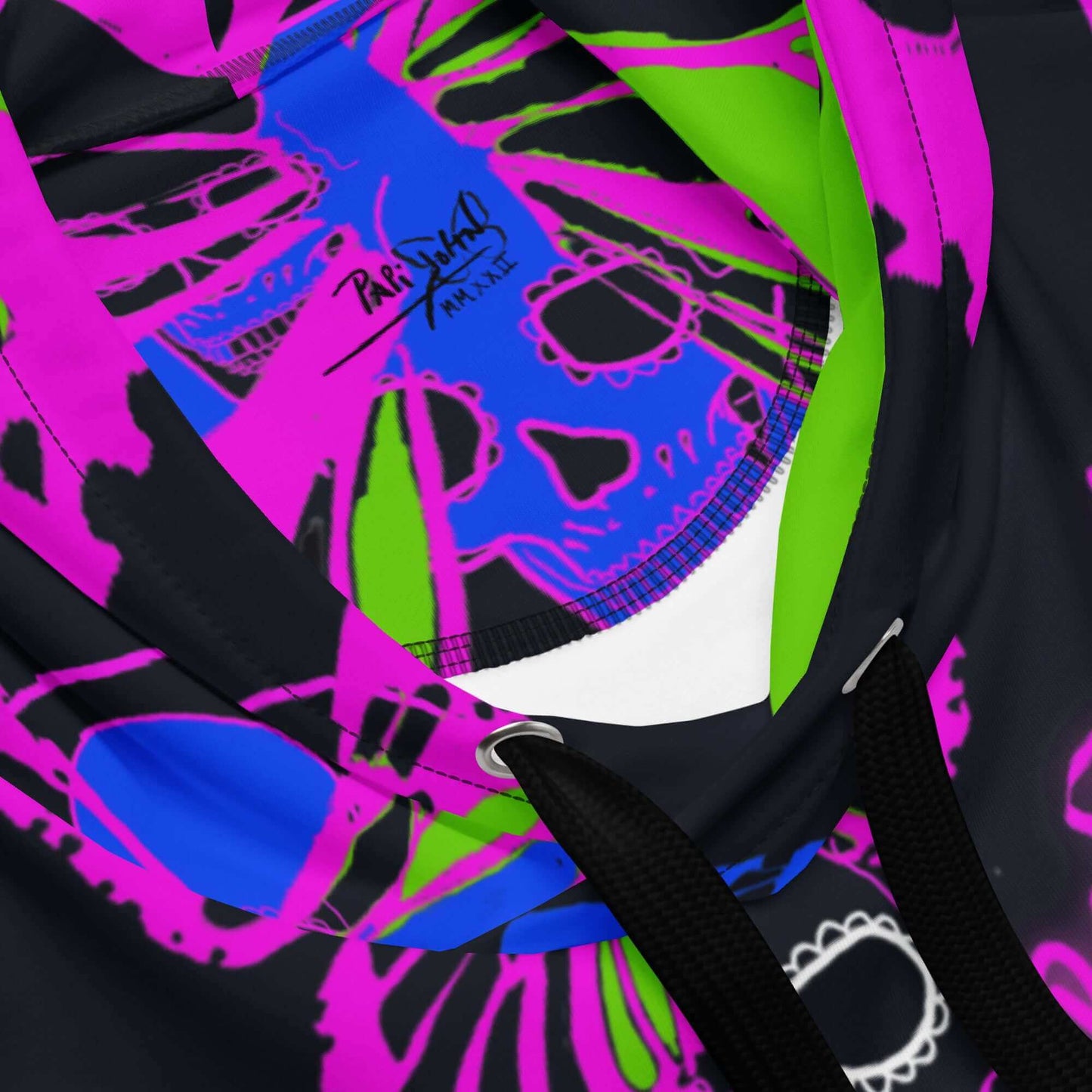 Sudadera Papijohn® Graffiti calavera neón Cadifornia Eco