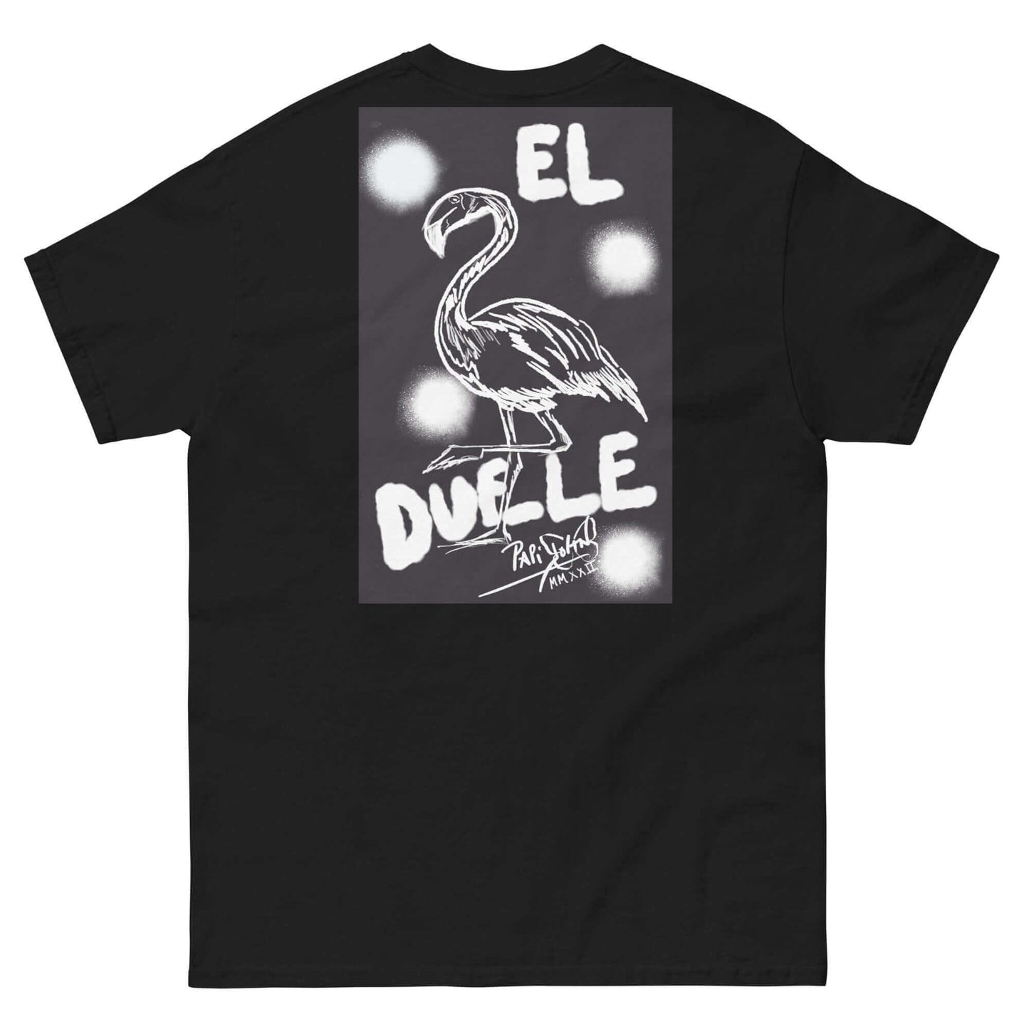 Camiseta papijohn graffiti flamenco negra