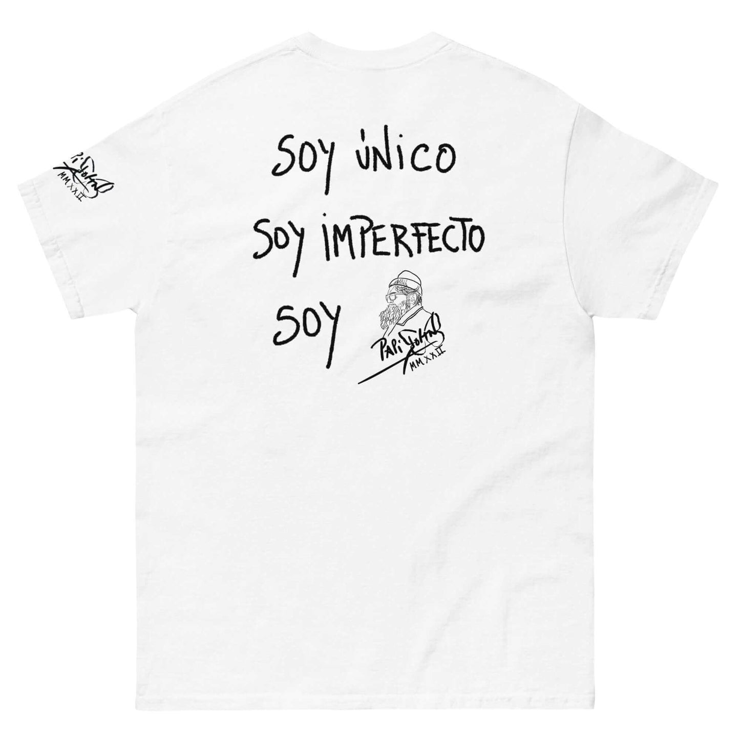 camiseta papijohn blanca graffiti soy único