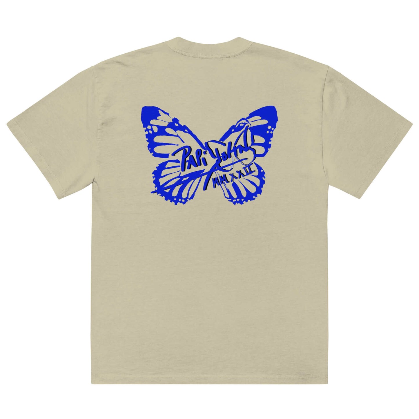 Oversize Papijohn T -shirt Attitude Rinnascimiento Blue