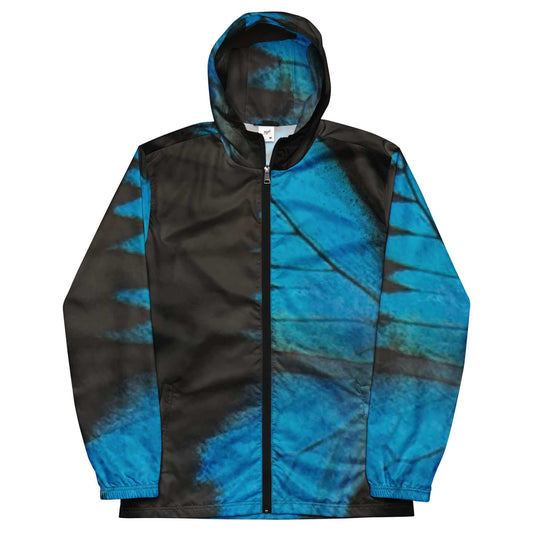 Front view of the SALA 3 | Attitude Alas Azul Rinascimento Canvas by PapiJohn®. Featuring deconstructed botanical monarch wing artwork in a deep blue gradient on heavy canvas by $arah Free 💎. High-end luxury streetwear de autor curated in Cadifornia.