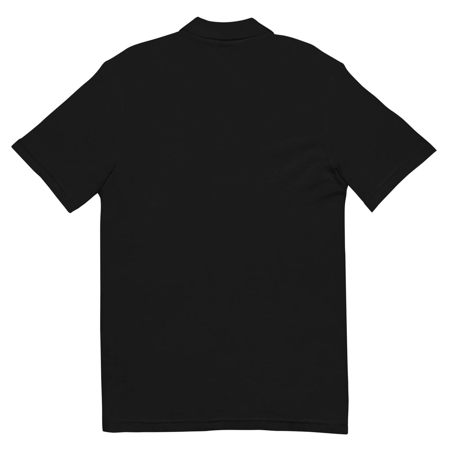 Polo de piqué Unisex Firma bordada papijohn negro