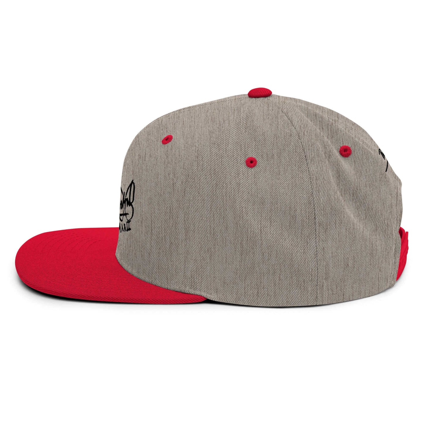 Gorra snapback jaspeado visera roja Firma Negra papijohn
