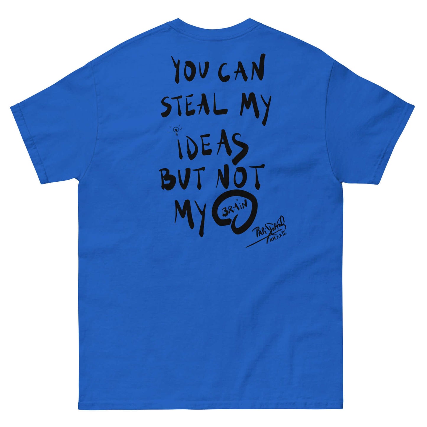 camiseta a zul graffiti cerebro papijohn streetwear