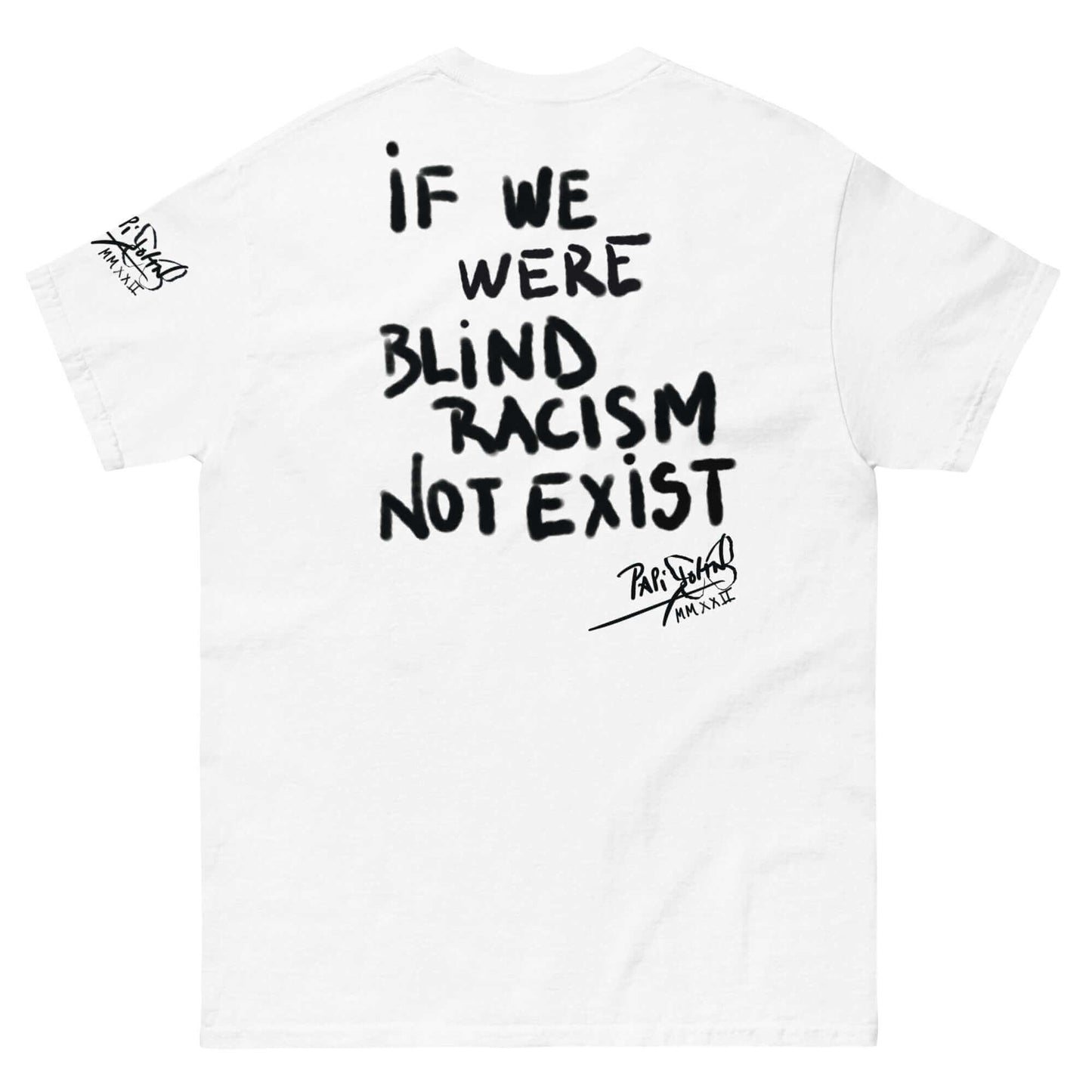 camiseta papijohn graffiti no racismo