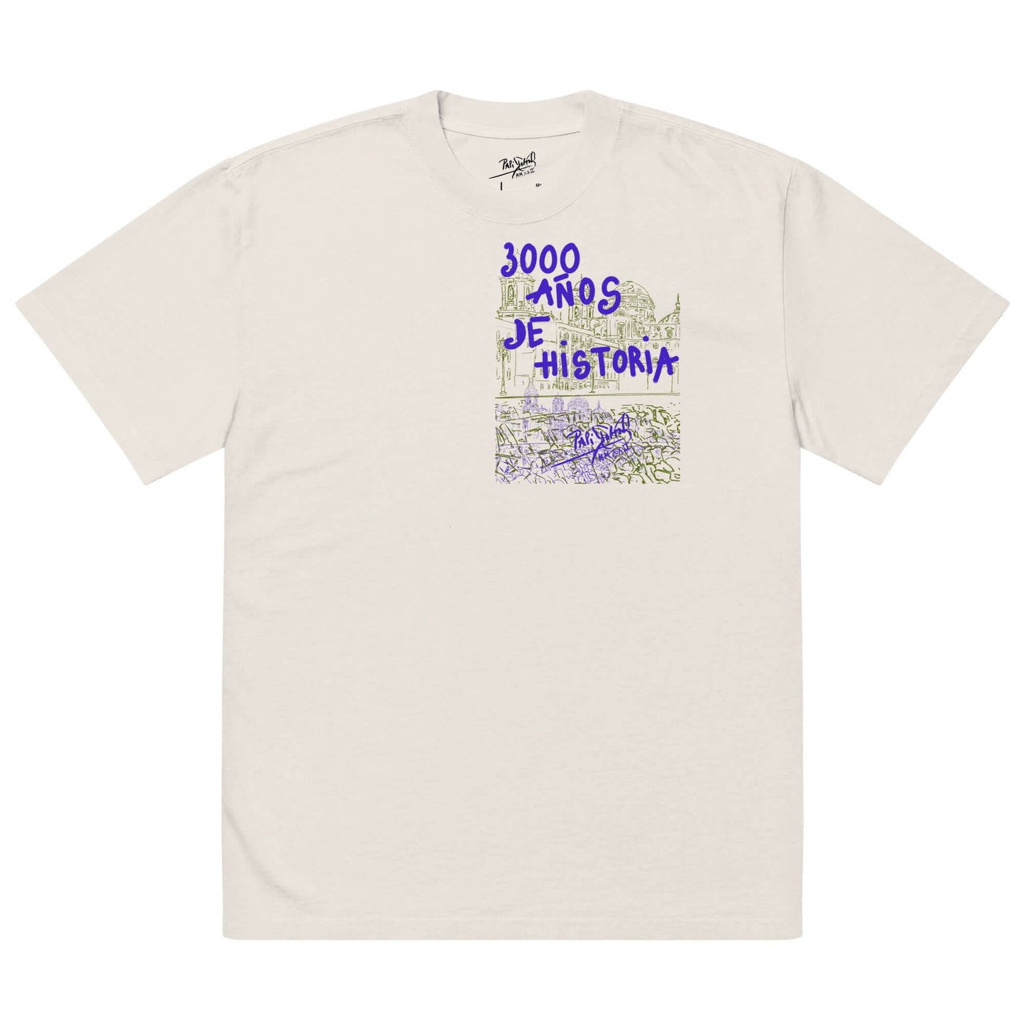 Camiseta oversize Cádiz special Edition Universo Papijohn® 2.0. Streetwear exclusivo by artist. 