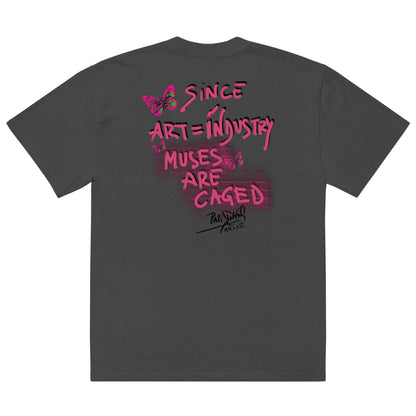 Camiseta oversize Papijohn® - Sarah Free Art Universo Papijohn® Streetwear Exclusivo