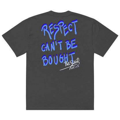 Camiseta oversize Respect Blue Papijohn® - Streetwear Exclusivo by Artist
