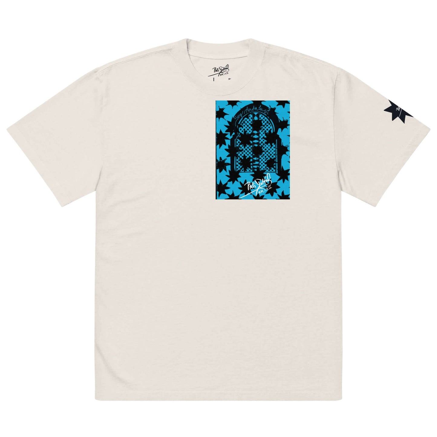 Camiseta oversize Soy Andalusí Universo Papijohn® 2.0 original Art by Sarah Free streetwear exclusivo