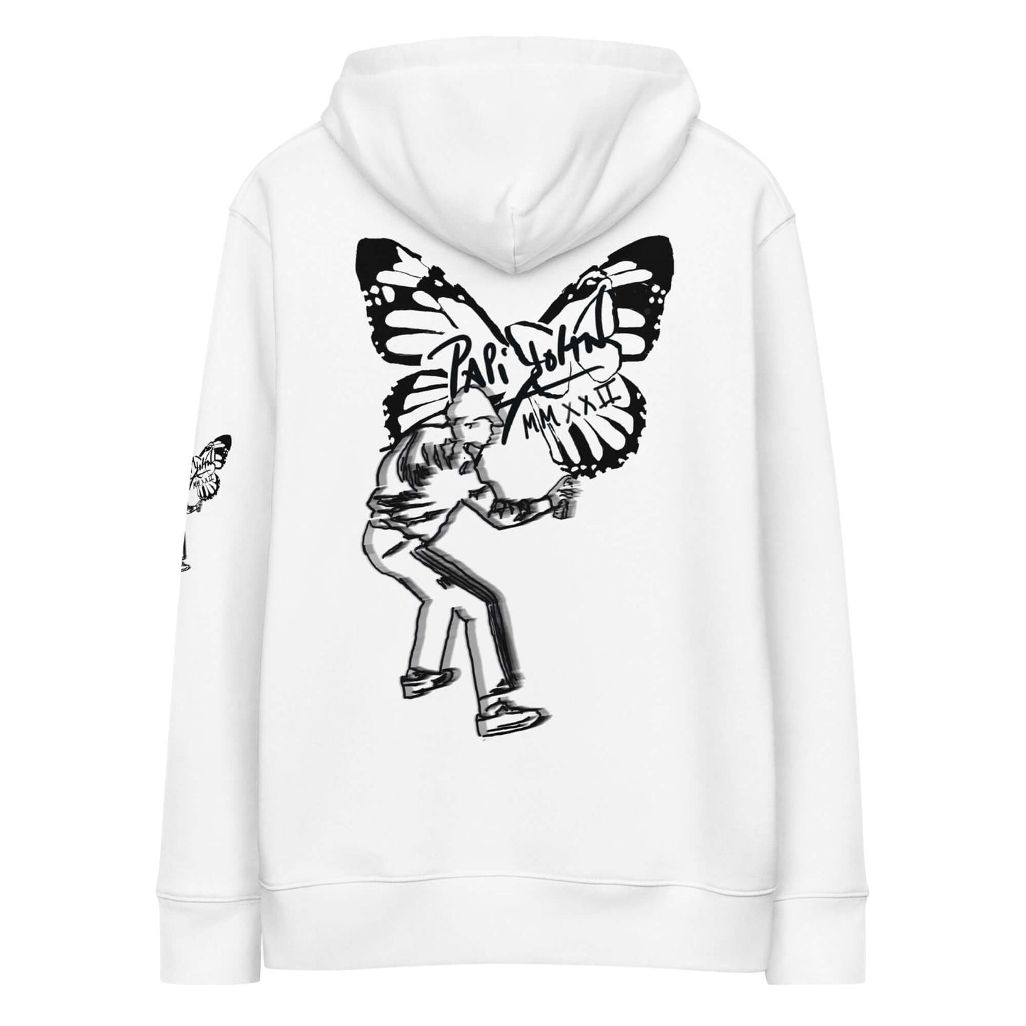 Eco Hoodie PapiJohn®: Streetwear Exclusivo y Arte Original by Sarah Free