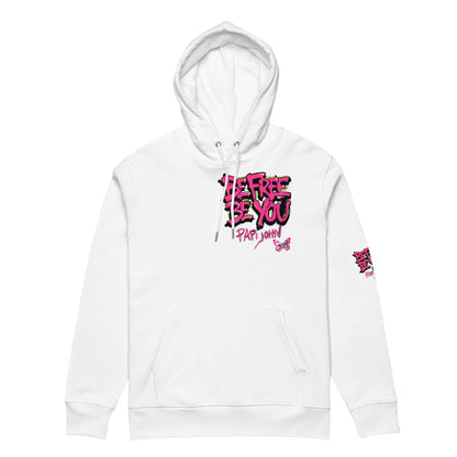 Eco Hoodie Papijohn® BE FREE BE YOU graffiti Universo Papijohn®-streetwear exclusivo