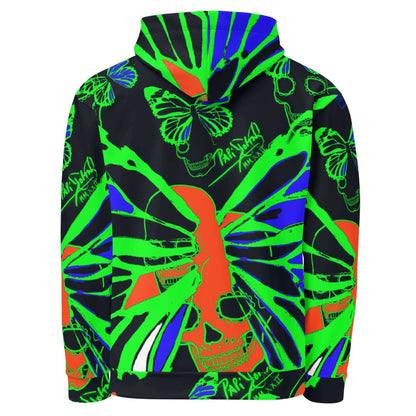 Sudadera papijohn Graffiti calavera neón verde Cadifornia