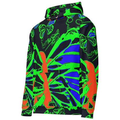 Sudadera papijohn Graffiti calavera neón verde Cadifornia