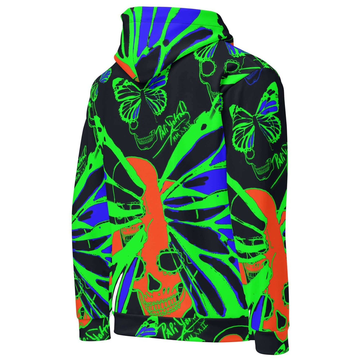 Sudadera papijohn Graffiti calavera neón verde Cadifornia