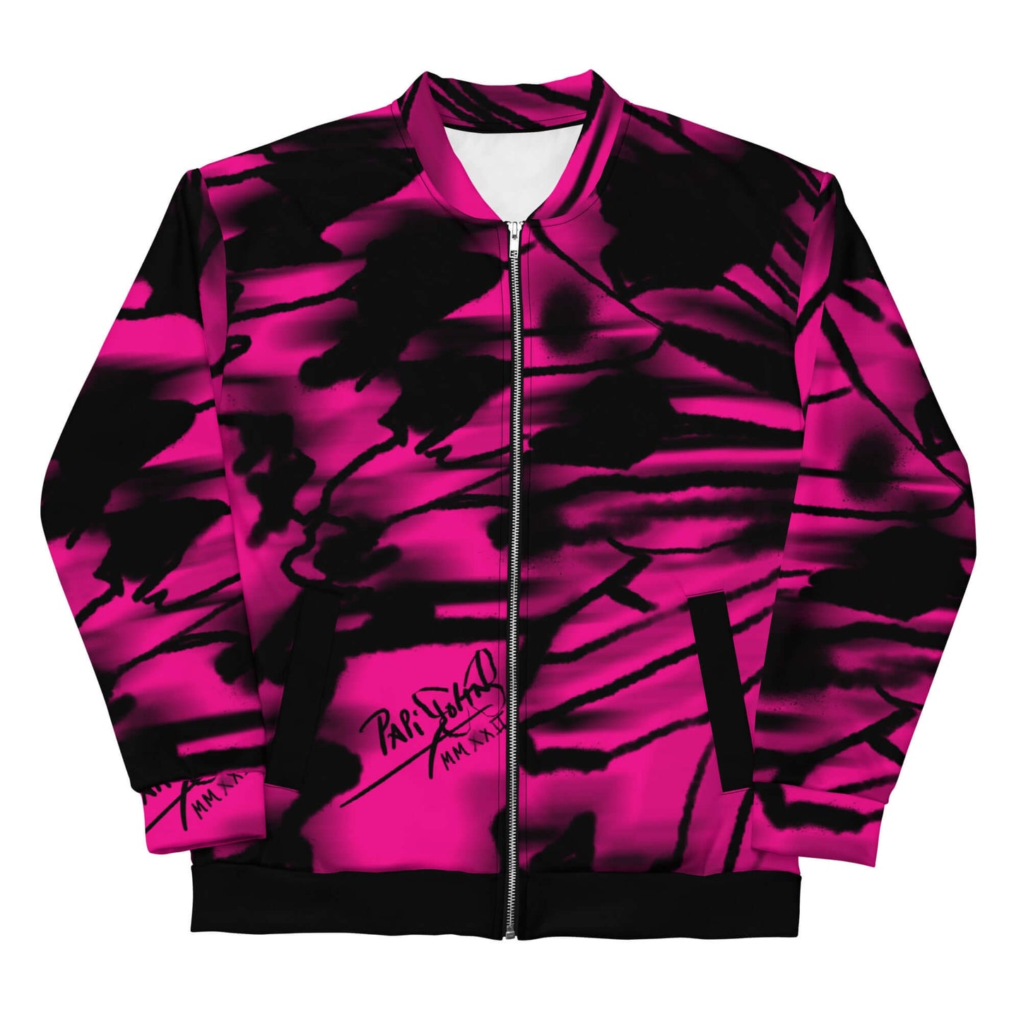 Bomber papijohn streetwear graffiti alas pink