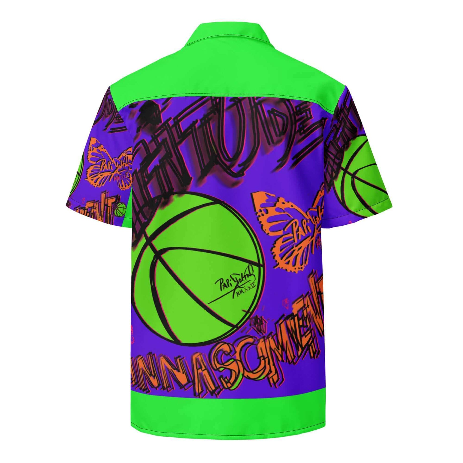 Camisa basket retro papijohn streetwear back