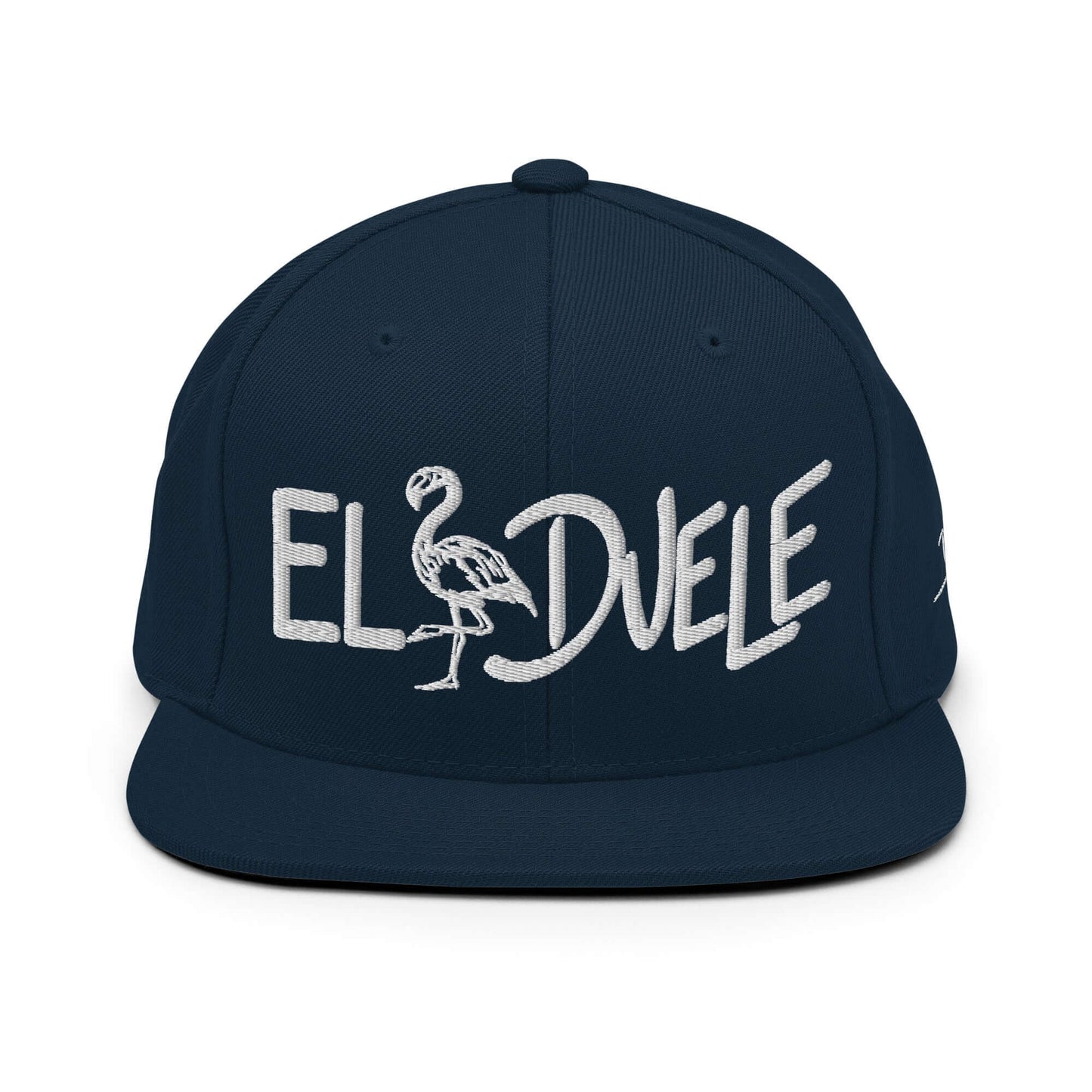 gorra papijohn snapback bordado El Flamenco Duele blanco marino