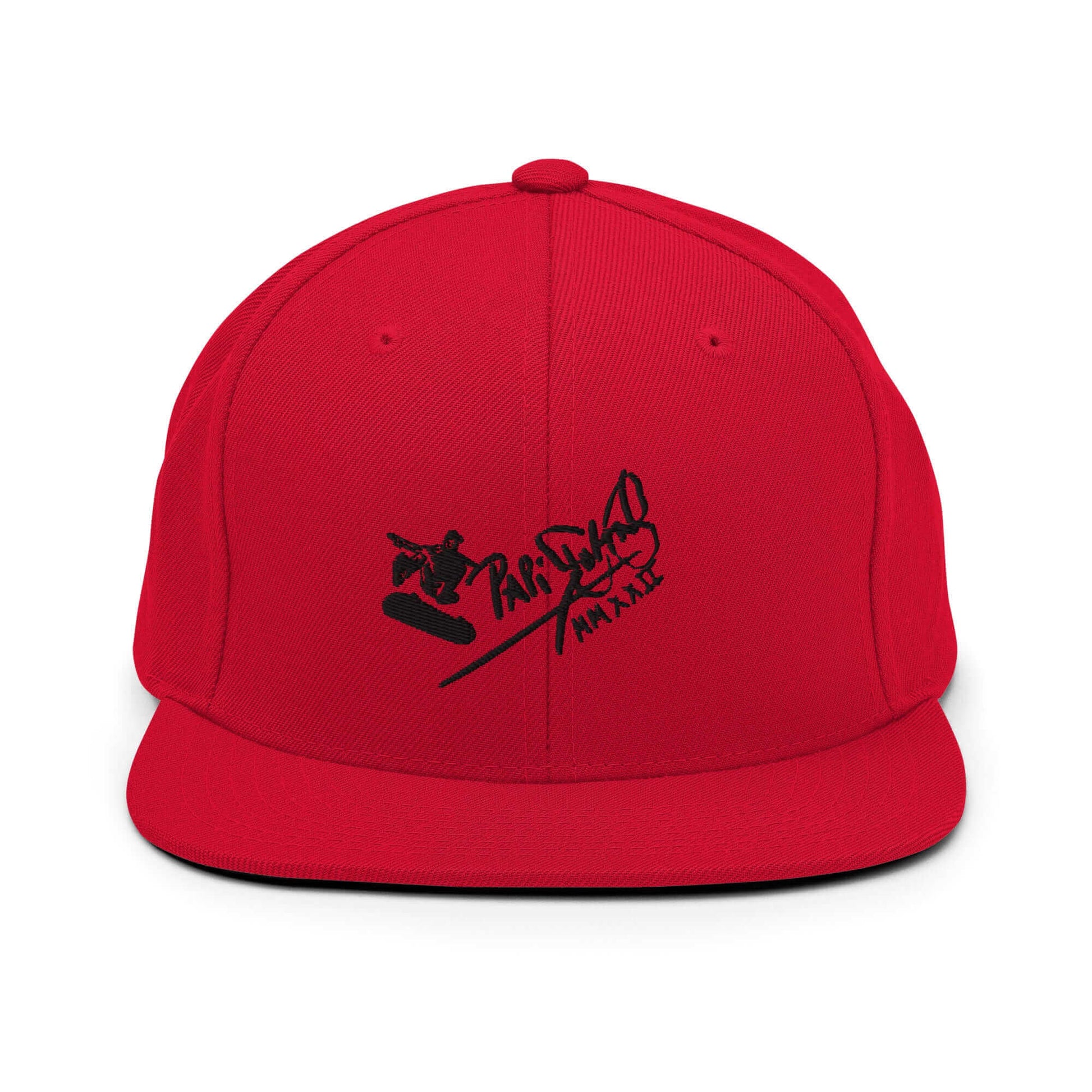  gorra papijohn snapback firma skate roja 