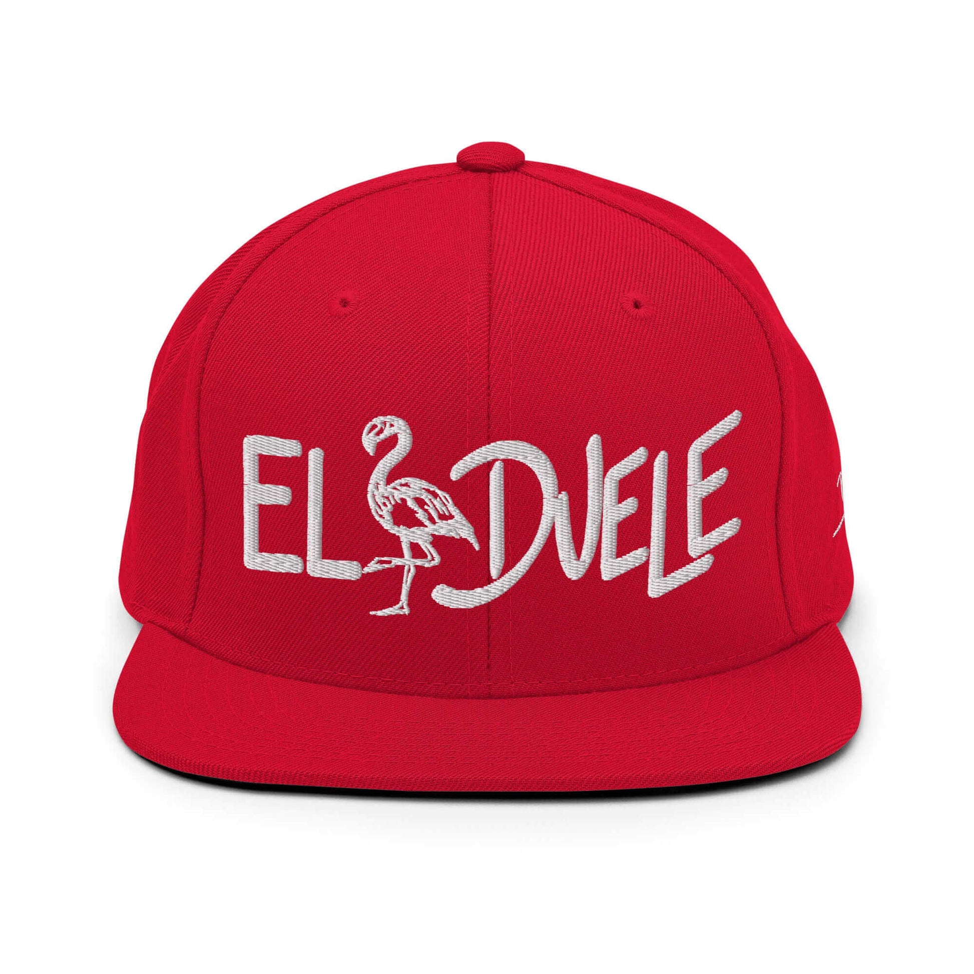 gorra papijohn snapback bordado El Flamenco Duele blanco roja