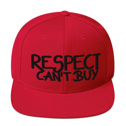 gorra papijohn snapback respect firma bordado roja