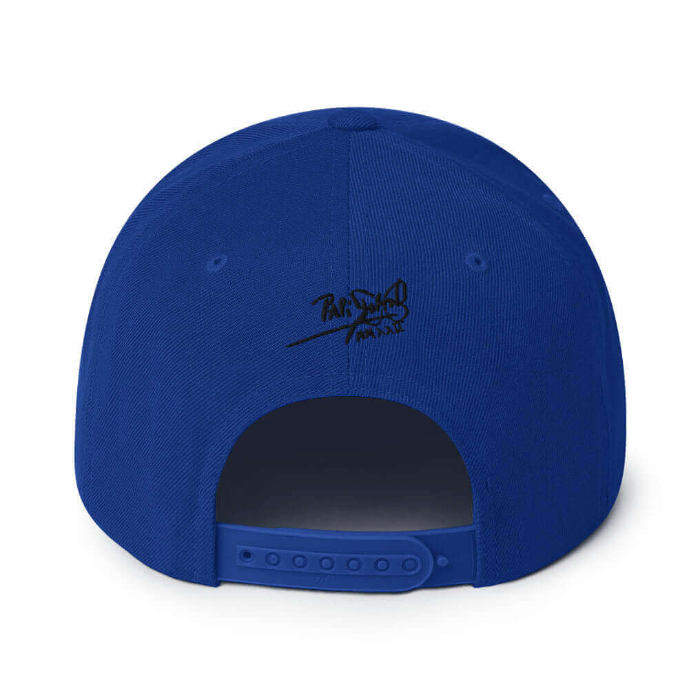 gorra papijohn snapback firma bordado negro azul