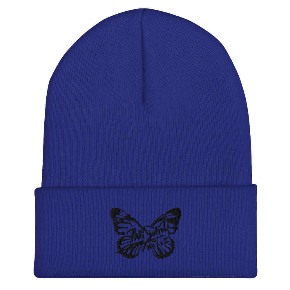 Papijohn Signature Butterfly Turn-Edge Beanie