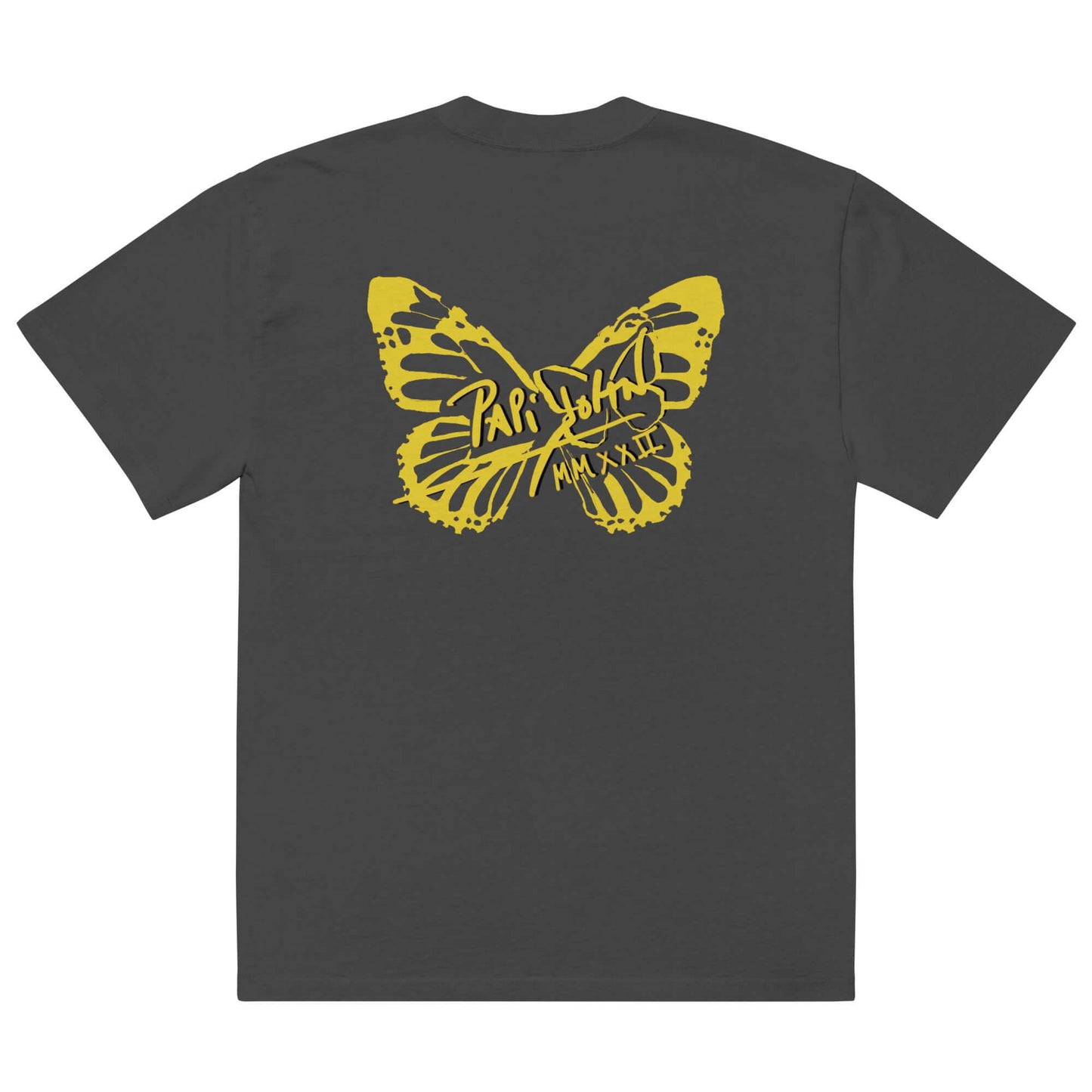 Camiseta papijohn Attitude Rinnascimiento Oversized mariposa amarilla