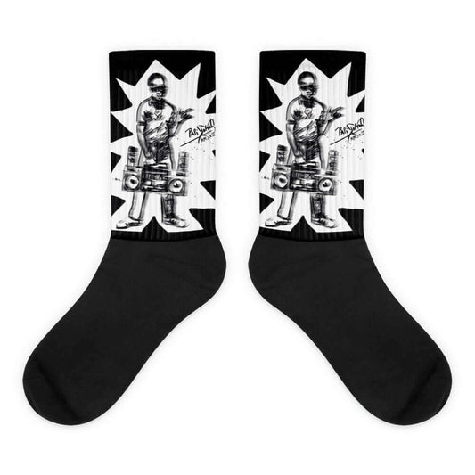 PapiJohn® Hiphop Culture Studio Essentials technical textile artwork featuring the iconic Bronx kid with boombox comic graffiti graphic layout by $arah Free 💎 | Wearable Art Fashion
