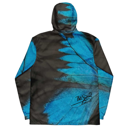 Back view showing the structured canvas silhouette and relaxed drape of the SALA 3 | Attitude Alas Azul Rinascimento Canvas by PapiJohn®. Gallery archive piece, honest luxury apparel, and botanical wearable art curated in Cadifornia by $arah Free 💎.
