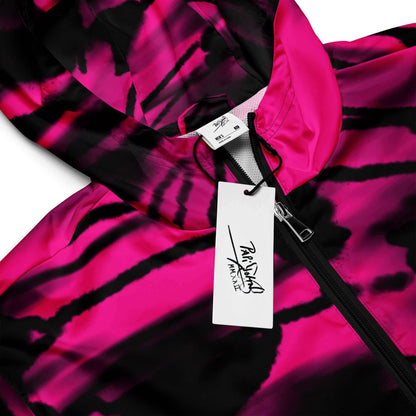 Close-up detail view highlighting the raw analog black spray paint textures, high-voltage fuchsia pink gradients, and signature street art details on the SALA 3 | Attitude Alas Graff Pink Rinascimento Canvas by $arah Free 💎. Honest luxury streetwear curated in Cadifornia.
