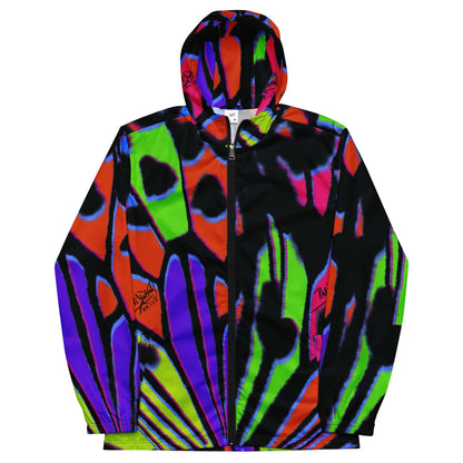 Front view of the SALA 3 | Attitude Alas Retro Rinascimento Canvas by PapiJohn®. Featuring old-school analog street art monarch butterfly artwork with classic aerosol spray textures on structured black canvas by $arah Free 💎. High-end retro luxury streetwear curated in Cadifornia.