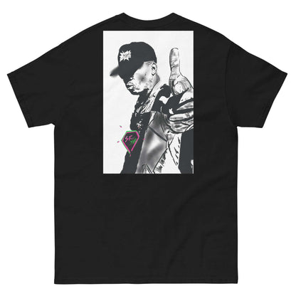 PapiJohn® 🏛️ Sala 5 | The Framed Messenger | Hip Hop Identity Canvas — Back view showing the premium heavyweight cotton silhouette and architectural drape of the Black Canvas by $arah Free 💎. Gallery archive piece, honest luxury apparel, and wearable art curated in Cadifornia.