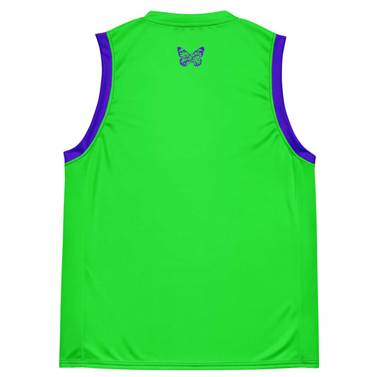 camiseta basket firma papijohn streetwear verde neón