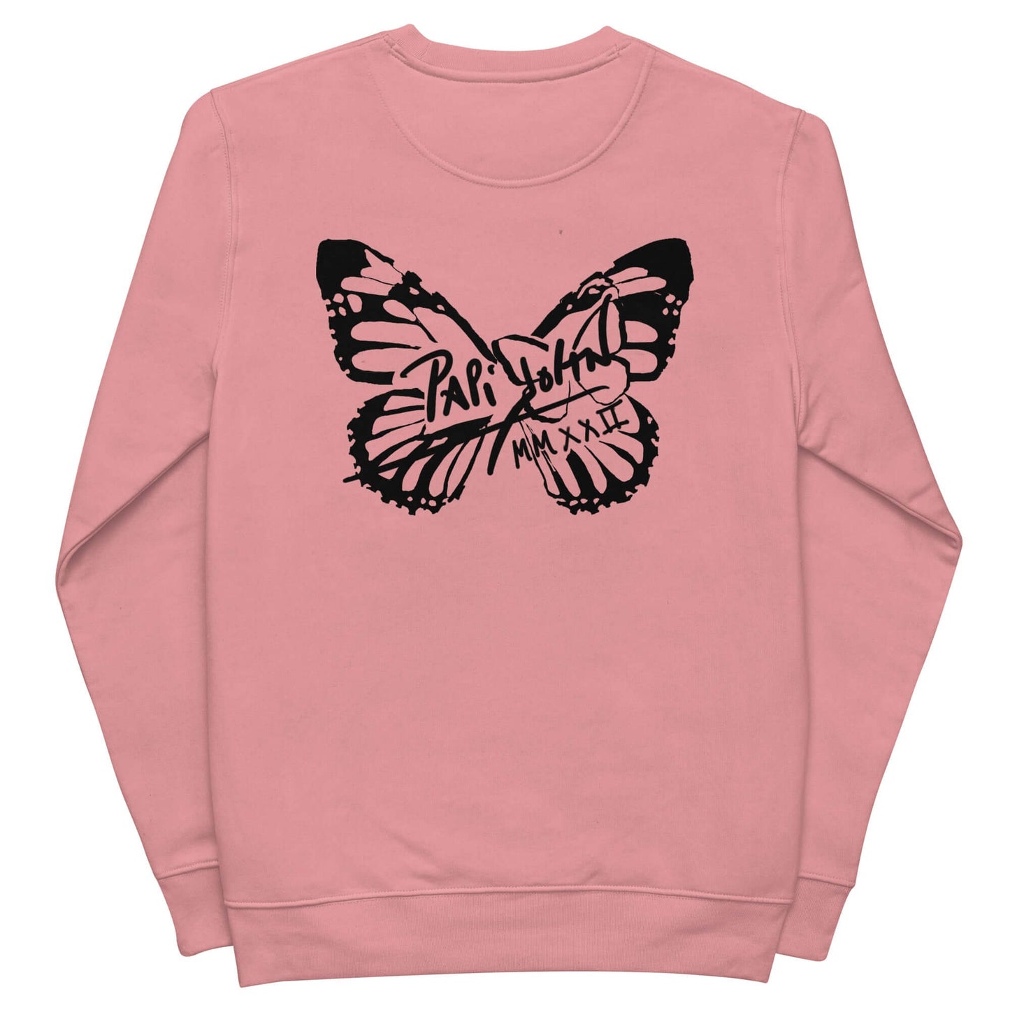 Sudadera papijohn streetwear Firma Mariposa rosa