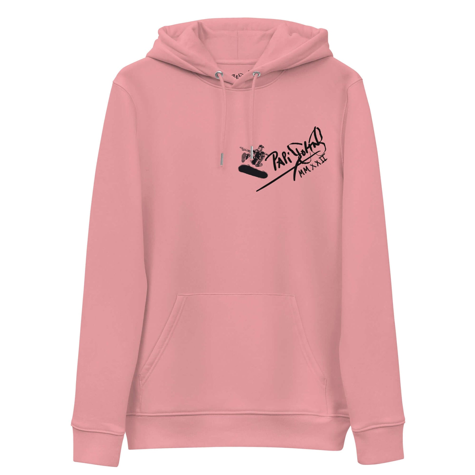 Sudadera skate firma papijohn streetwear rosa