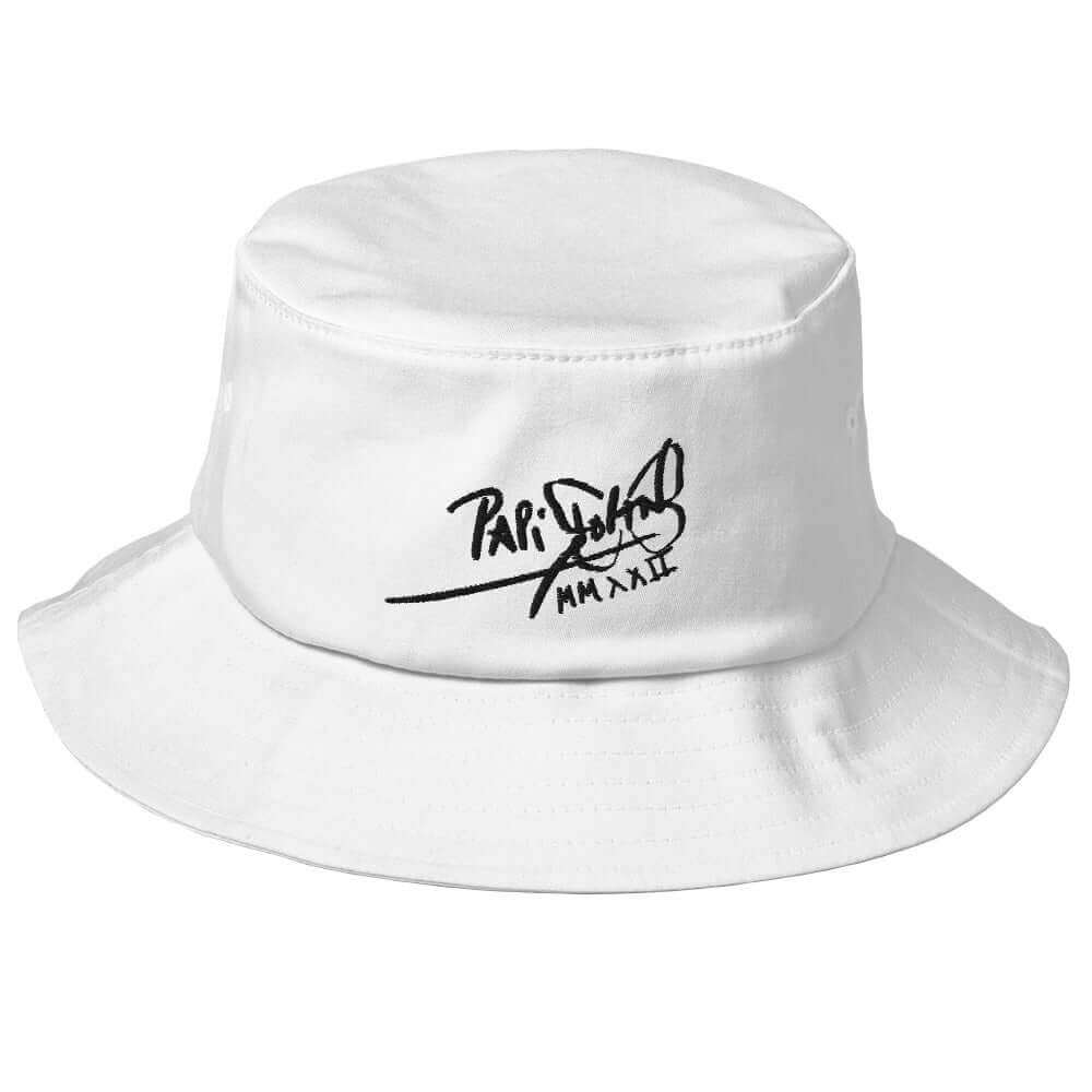 Papijohn Gorro de Pescador Old School Blanco Ala Clásica