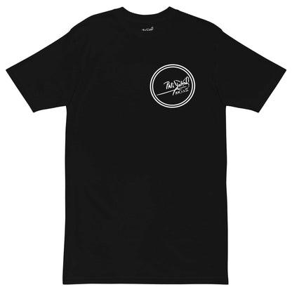 camiseta negra Firma papijohn logo redondo