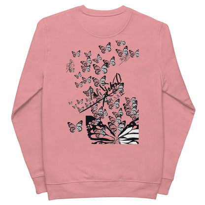 Sudadera papijohn streetwear mariposas rosa Eco