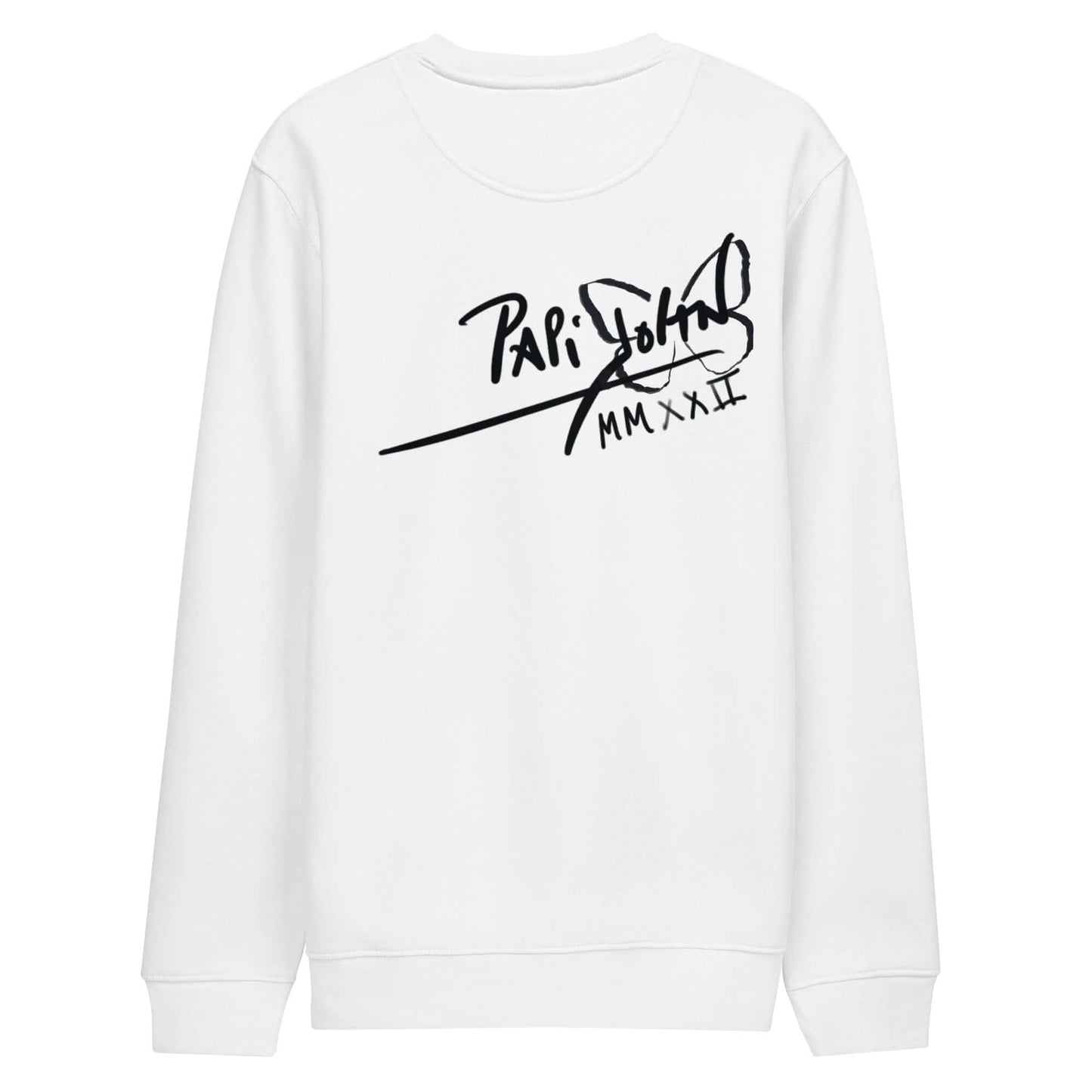 Sudadera firma PapiJohn blanca