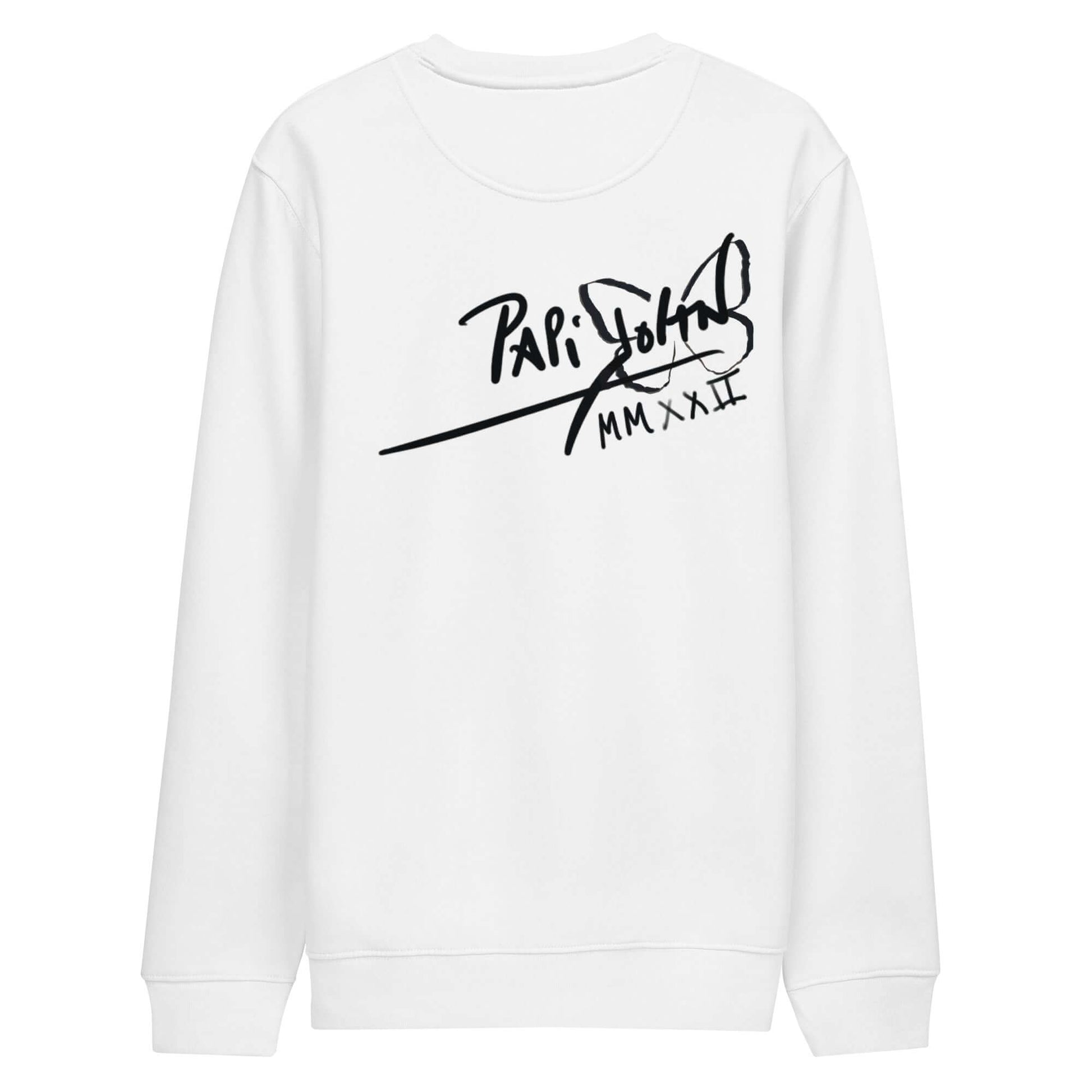 Sudadera firma PapiJohn blanca