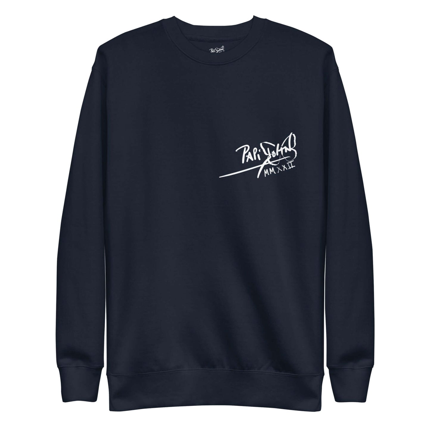 Sudadera firma papijohn streetwear azul