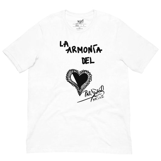 camiseta blanca grafiti corazón firma papijohn